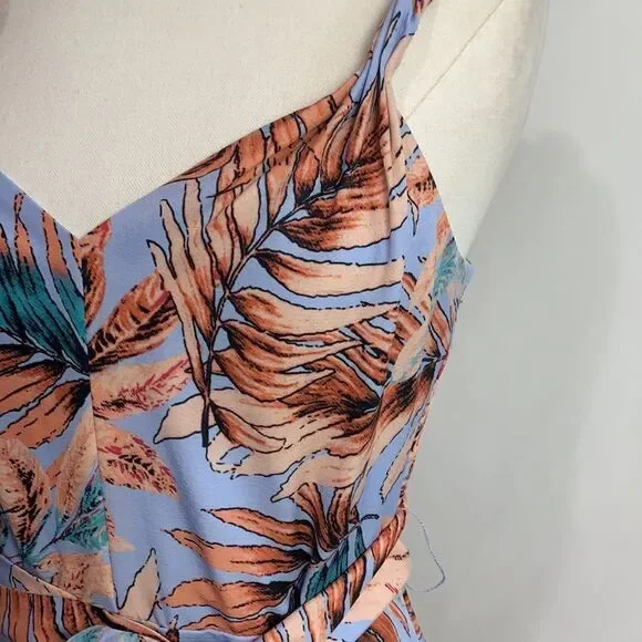 Sam Edelman NWT blue tropical print maxi dress - Picture 4 of 14